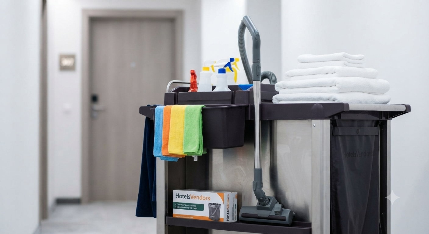 Housekeeping — cart and supplies